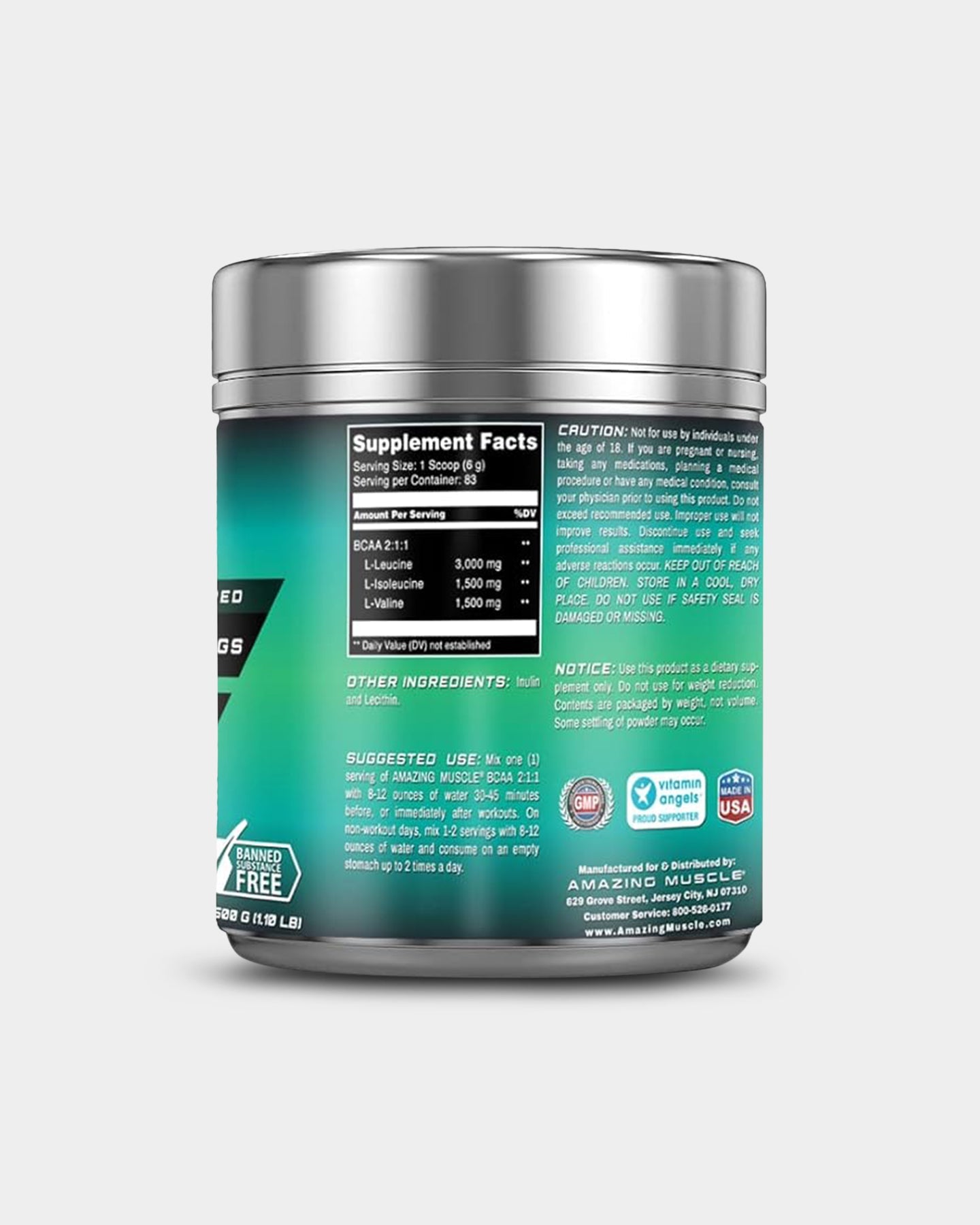 Amazing Muscle BCAA 2:1:1 - Bodybuilding.com