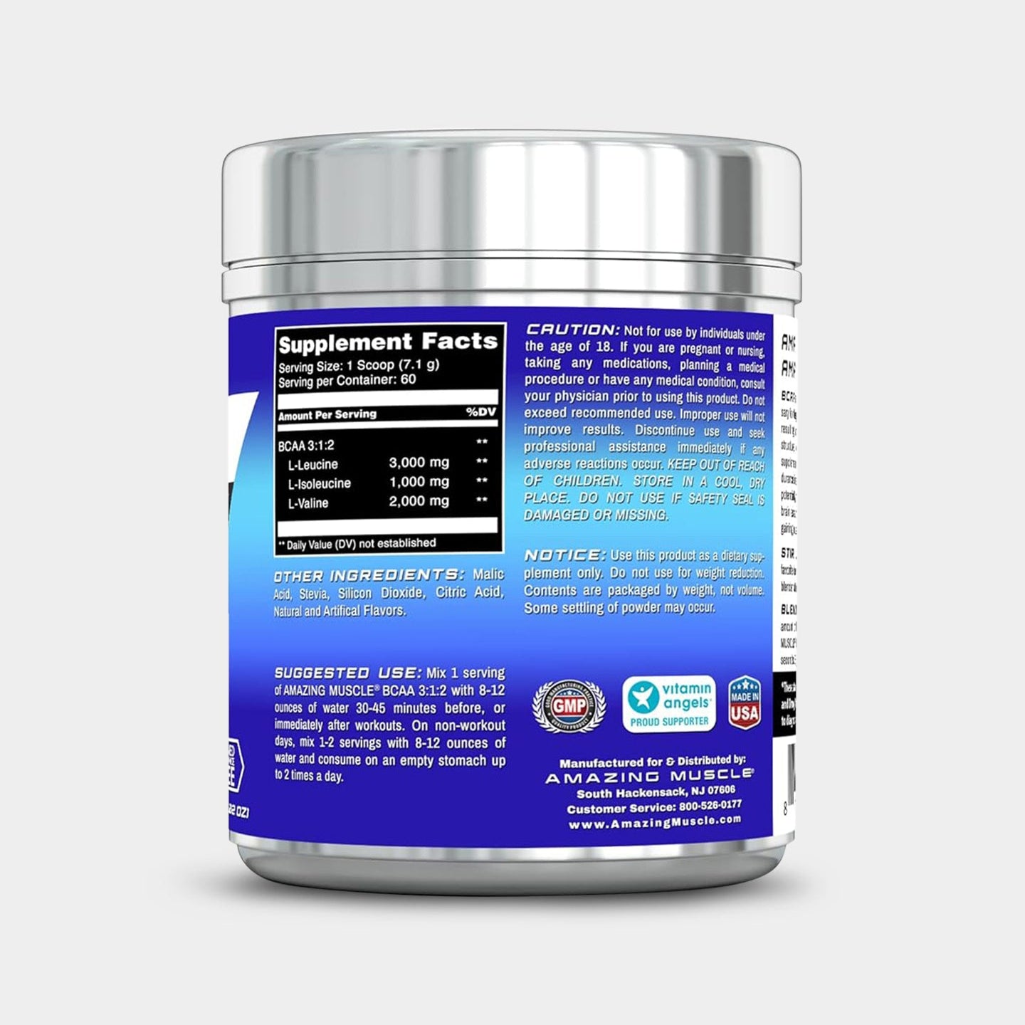 Amazing Muscle BCAA 3:1:2 with Stevia - Bodybuilding.com