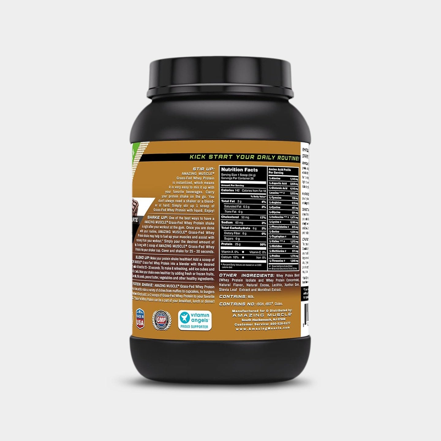 Amazing Muscle Grass Fed Whey Protein - Bodybuilding.com