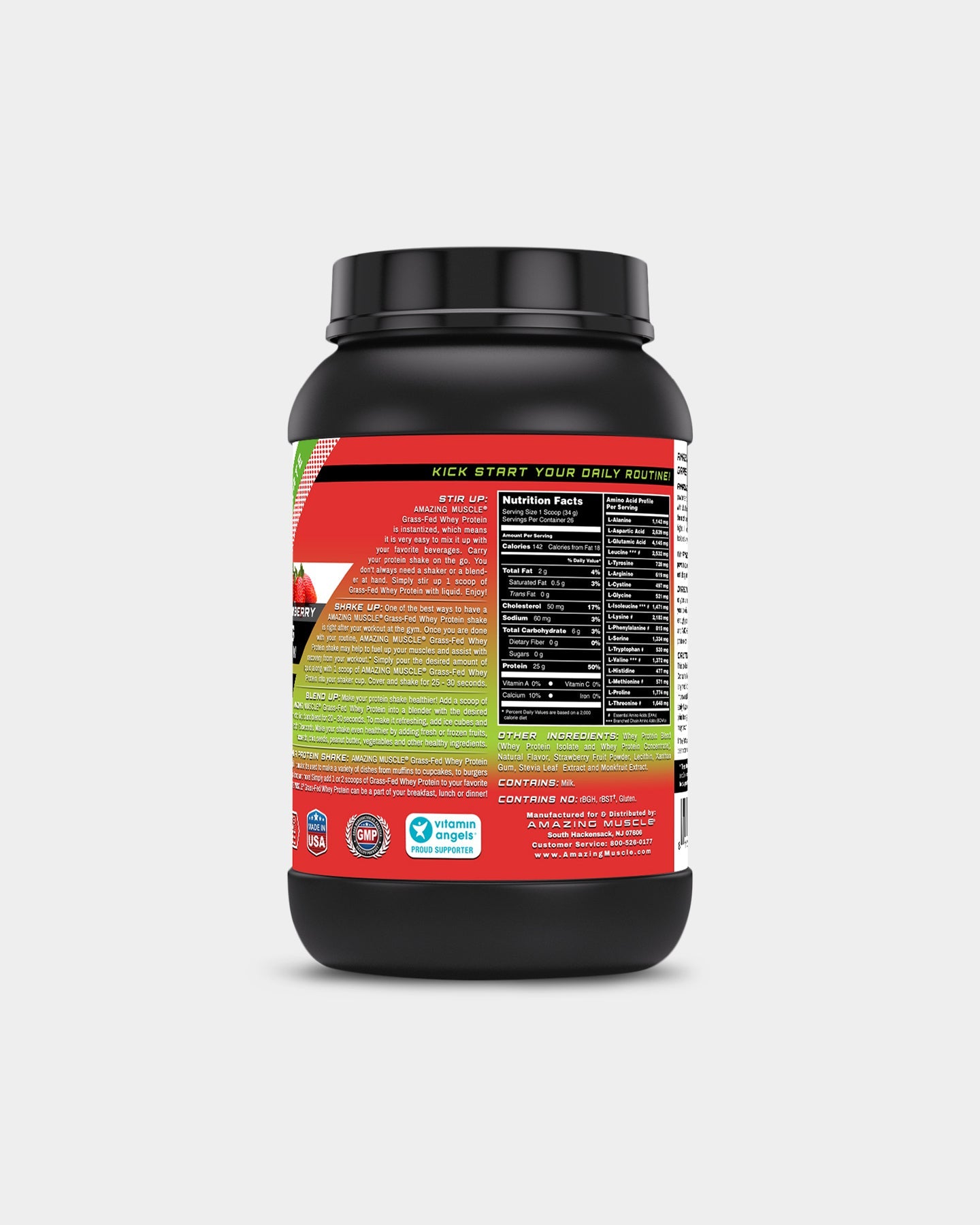 Amazing Muscle Grass Fed Whey Protein - Bodybuilding.com