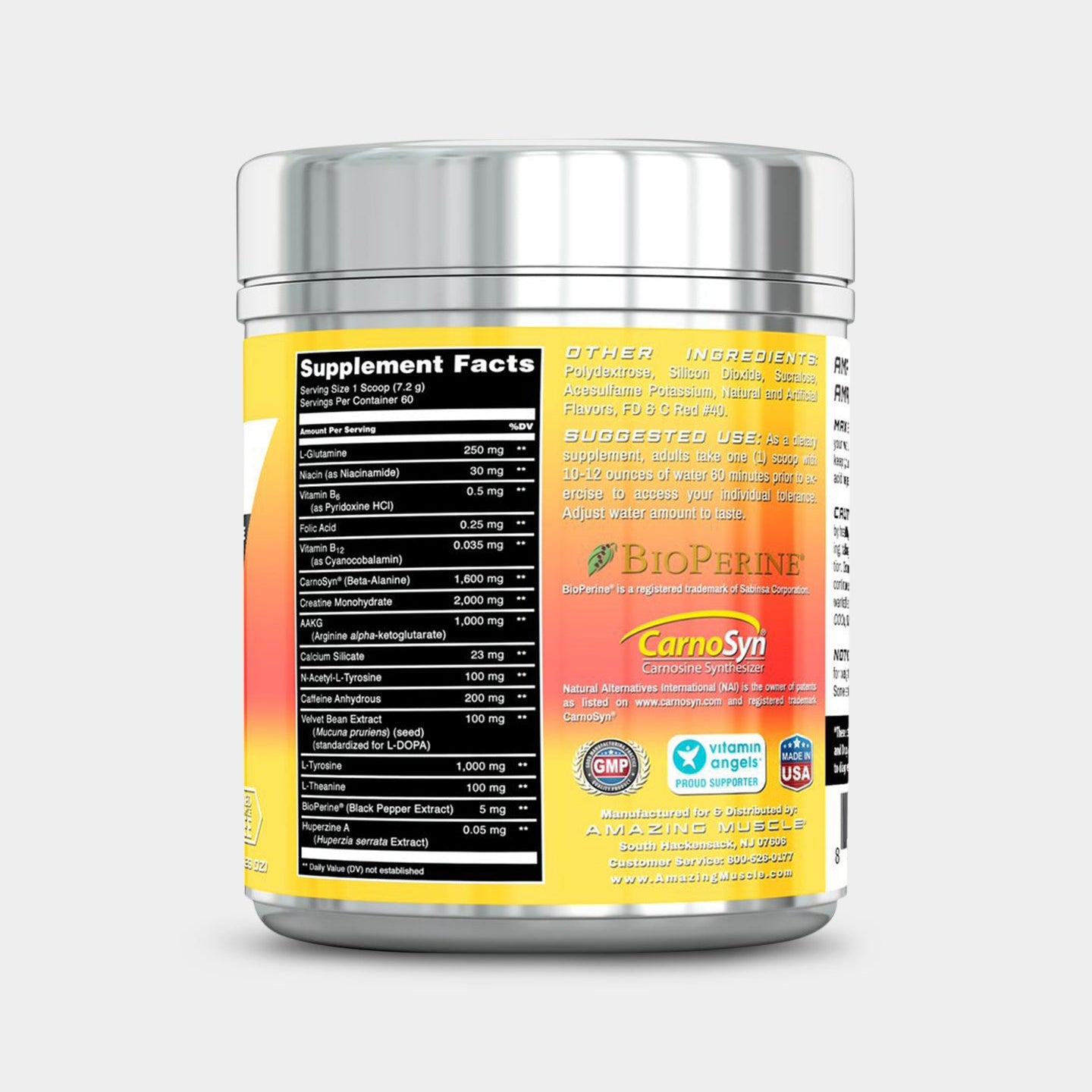 Amazing Muscle Max Boost - Advanced Pre - Workout Formula with Sucralose - Bodybuilding.com