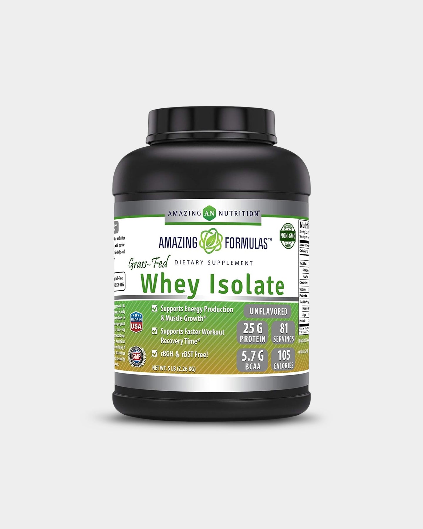 Amazing Nutrition Amazing Formulas Grass - Fed Whey Isolate - Bodybuilding.com