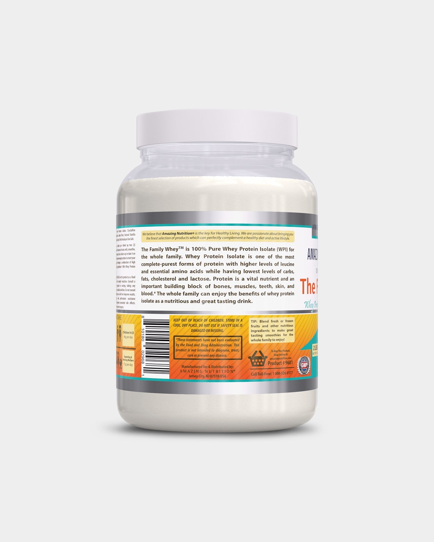 Amazing Nutrition Amazing Formulas The Family Whey - Whey Protein Isolate - Bodybuilding.com