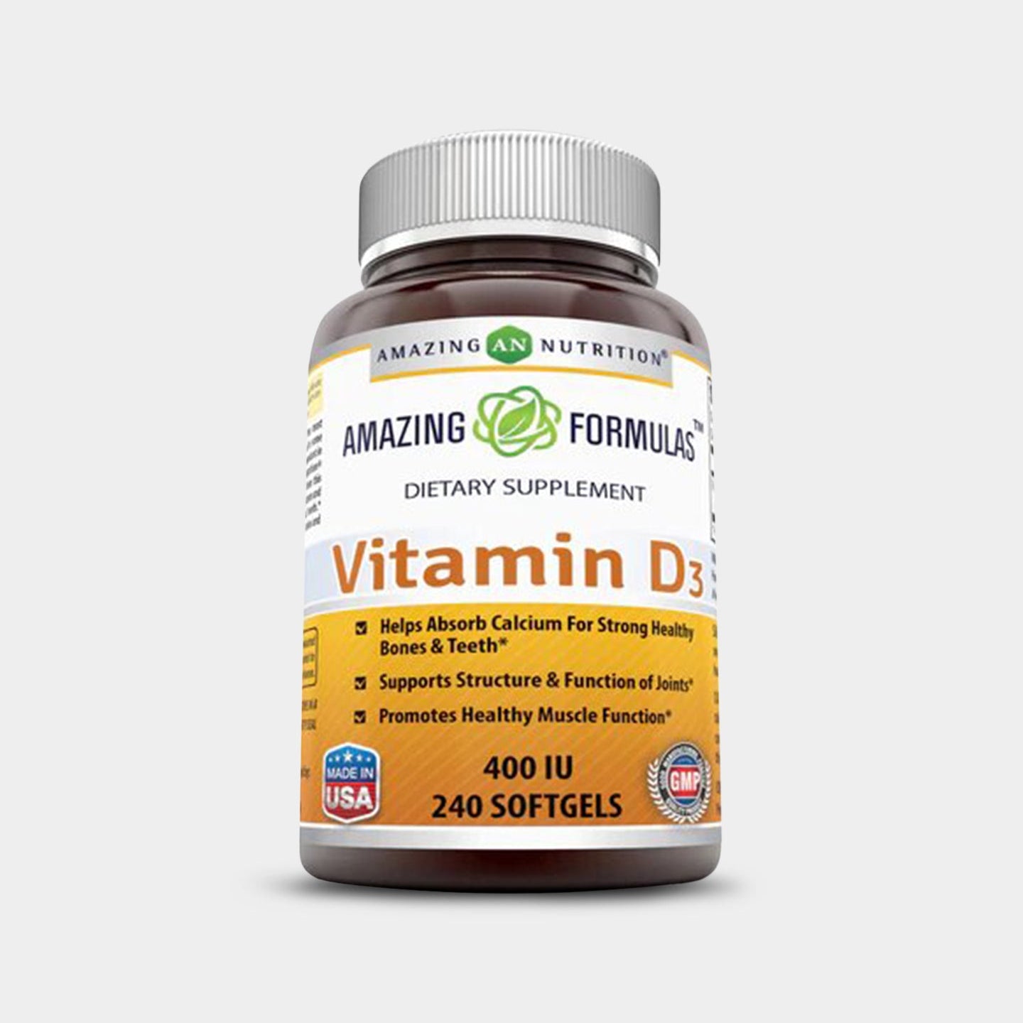 Amazing Nutrition Amazing Formulas Vitamin D3 400 IU - Bodybuilding.com