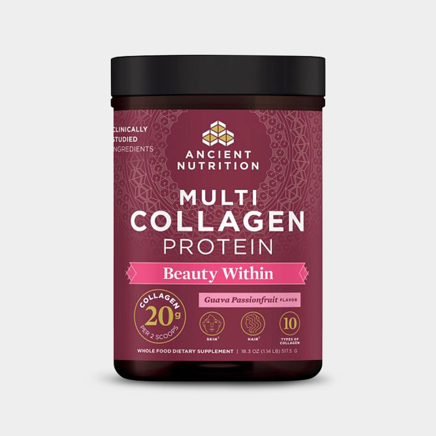 Ancient Nutrition Multi Collagen Protein - Beauty Within - Bodybuilding.com