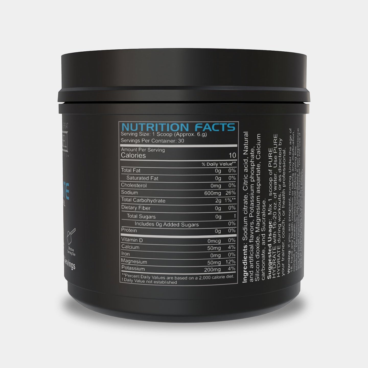 BLACKLABEL Supplements Pure Hydrate Blue Frost - Bodybuilding.com