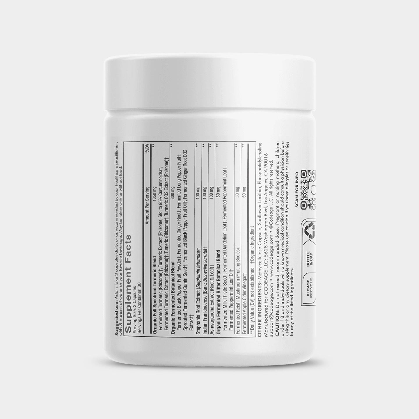 Codeage Liposomal Turmeric + - Bodybuilding.com