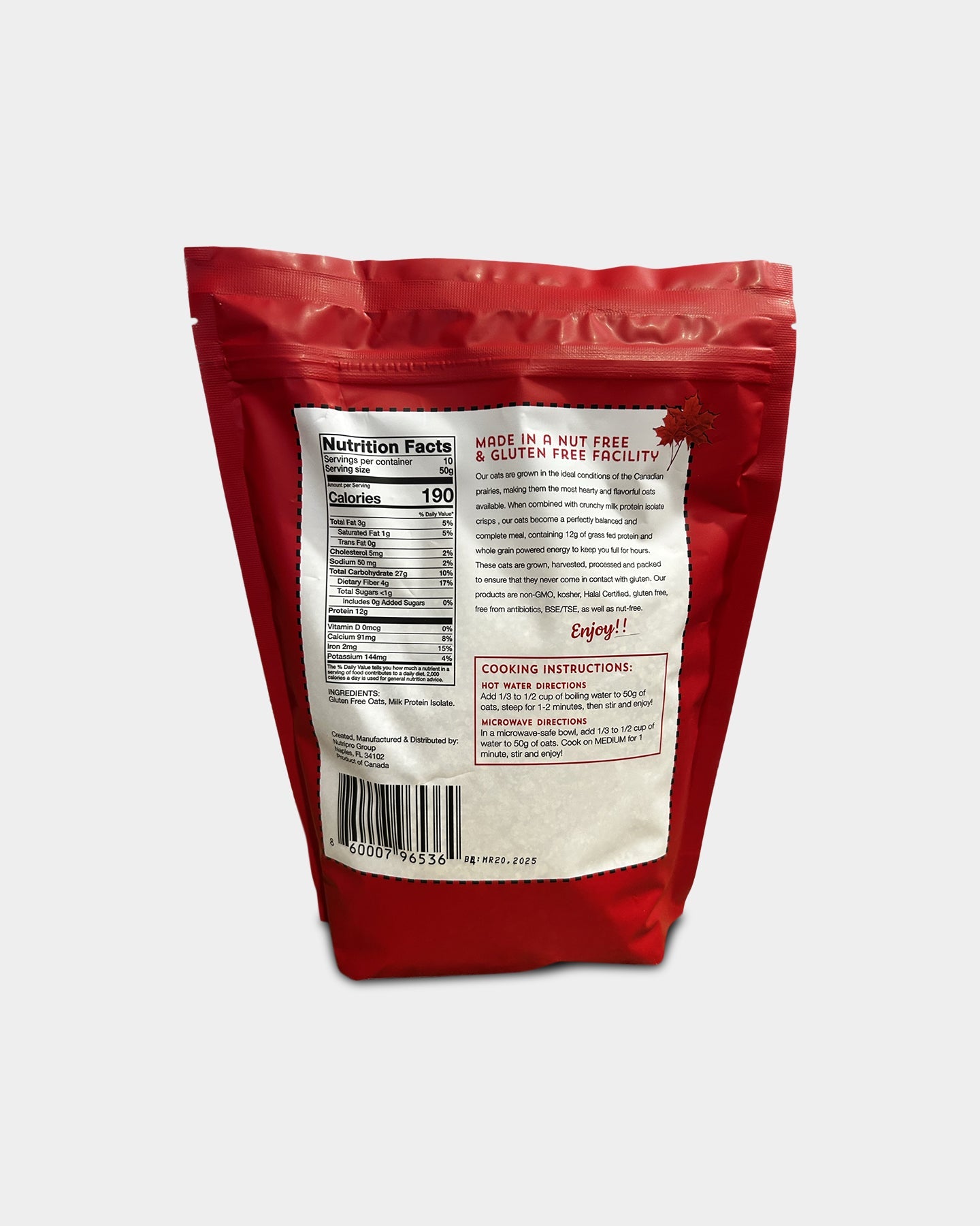 Convenient Nutrition Canadian Oats n' Protein - Bodybuilding.com