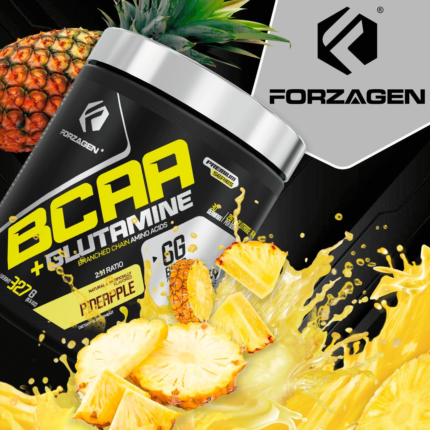 Forzagen BCAA'S + Glutamine with Hydragen Complex - Bodybuilding.com