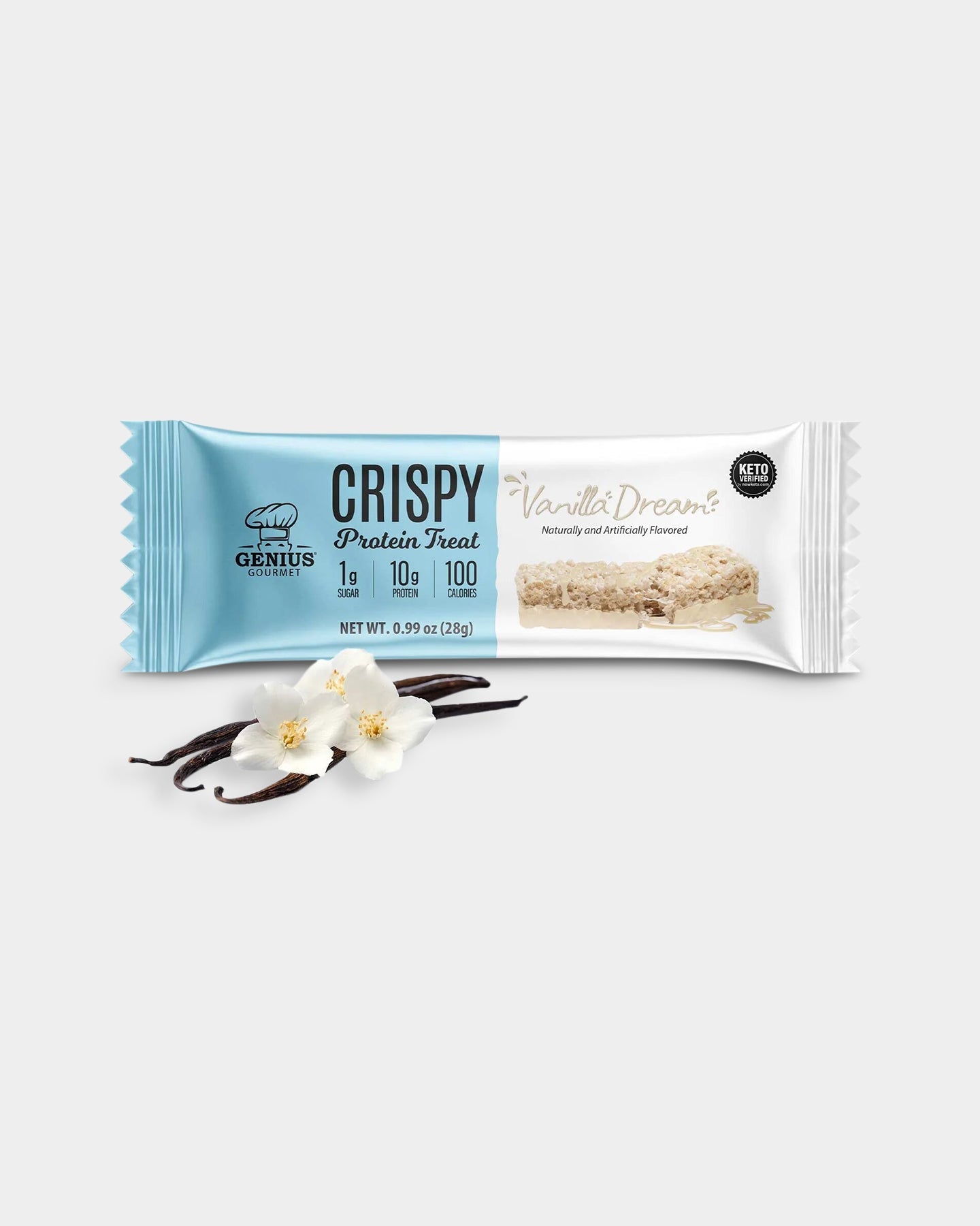 Genius Gourmet Crispy Protein Treat, 10 Pack - Bodybuilding.com