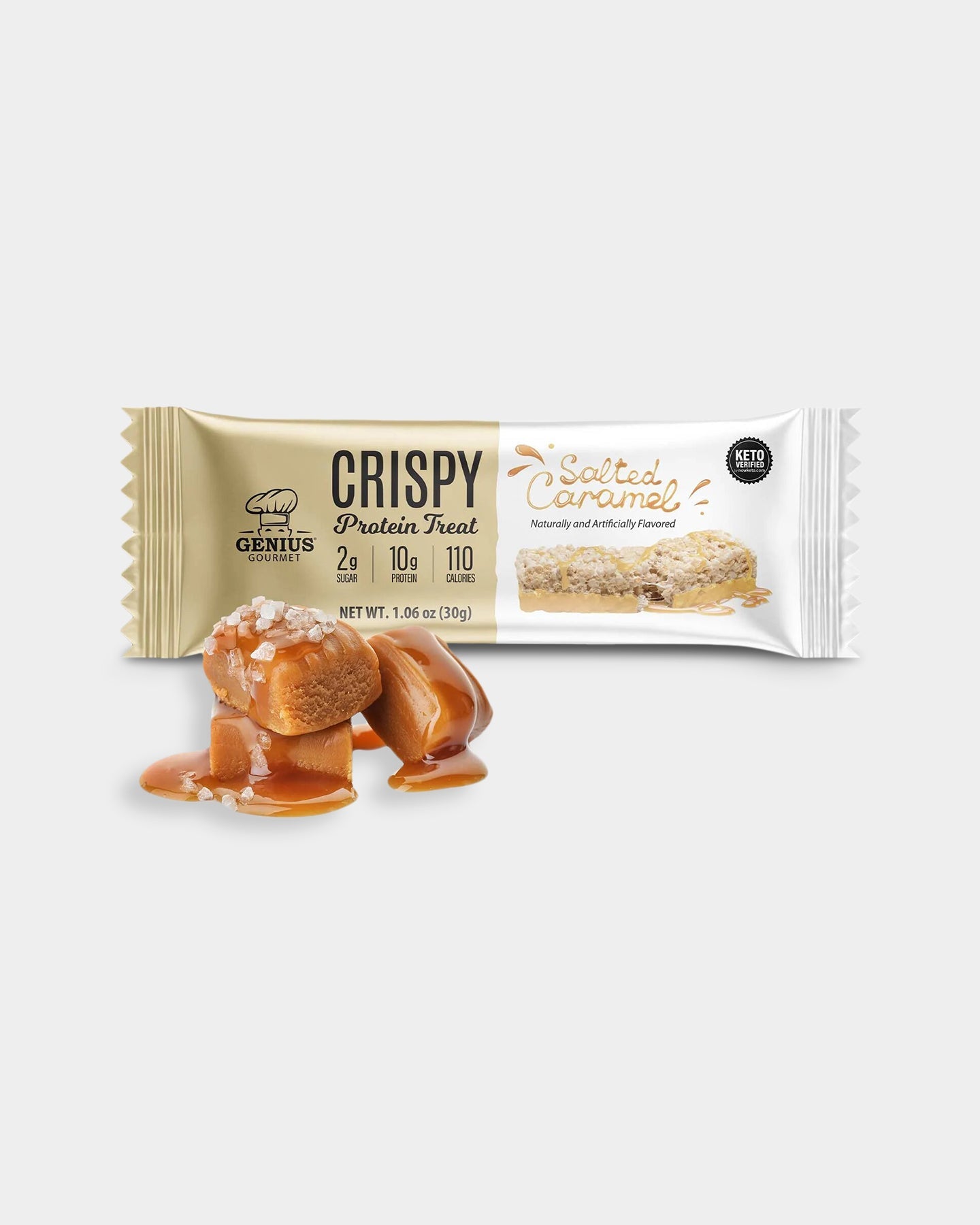 Genius Gourmet Crispy Protein Treat, 10 Pack - Bodybuilding.com