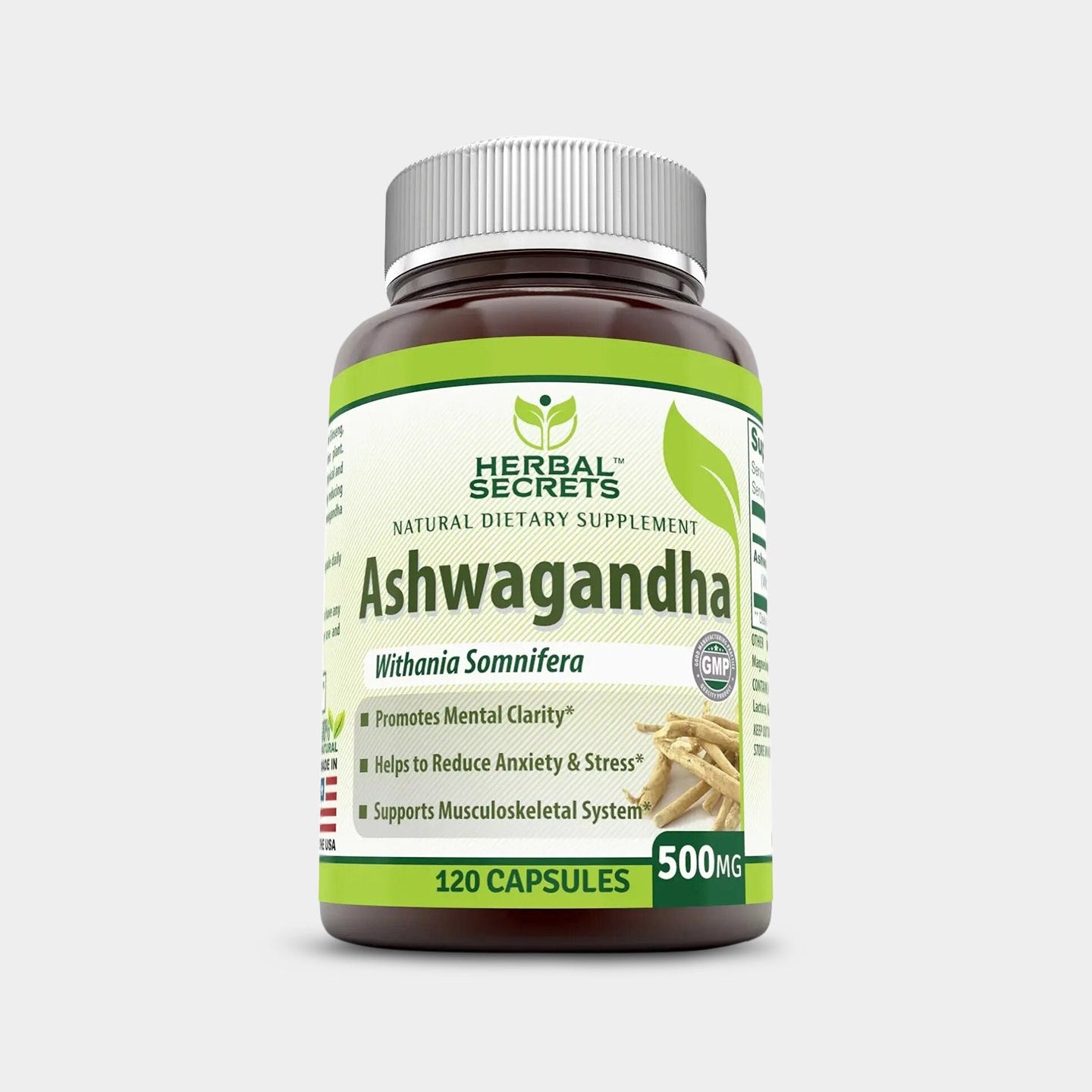 Herbal Secrets Ashwagandha 500mg - Bodybuilding.com