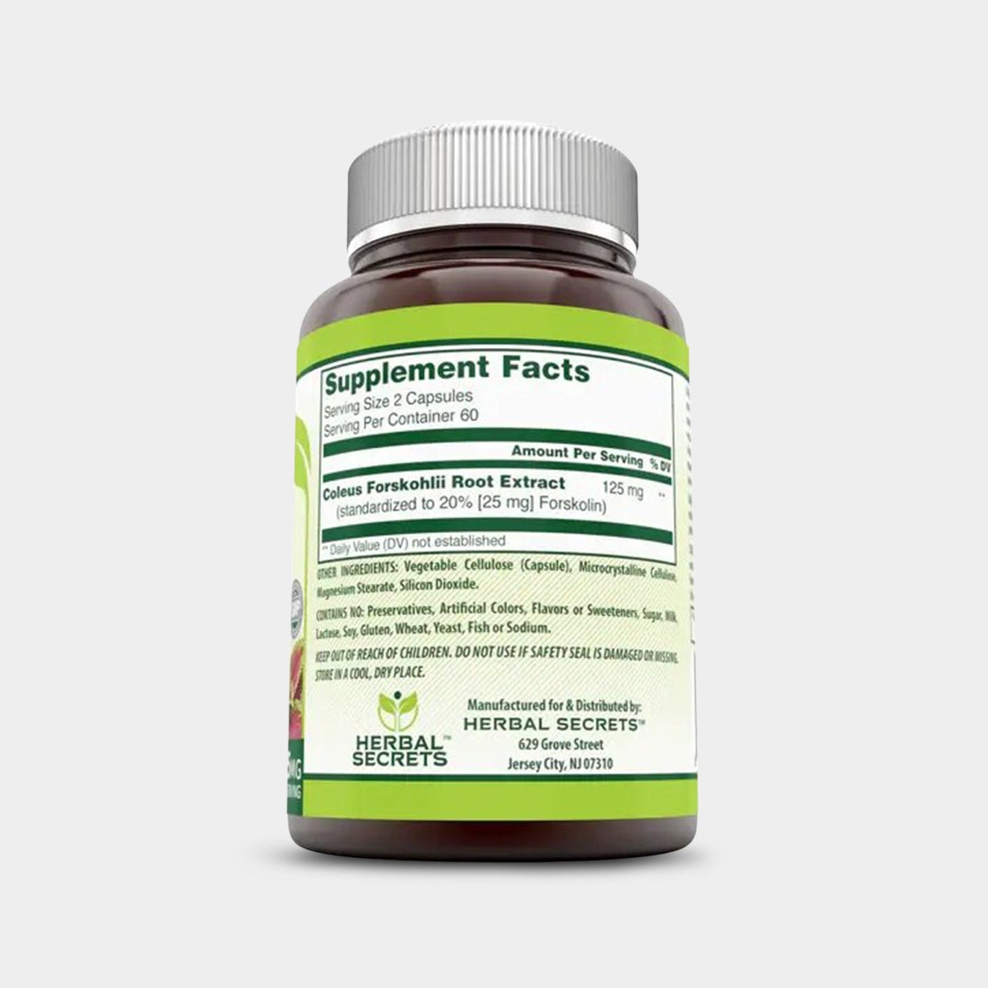 Herbal Secrets Forskolin 125mg - Bodybuilding.com