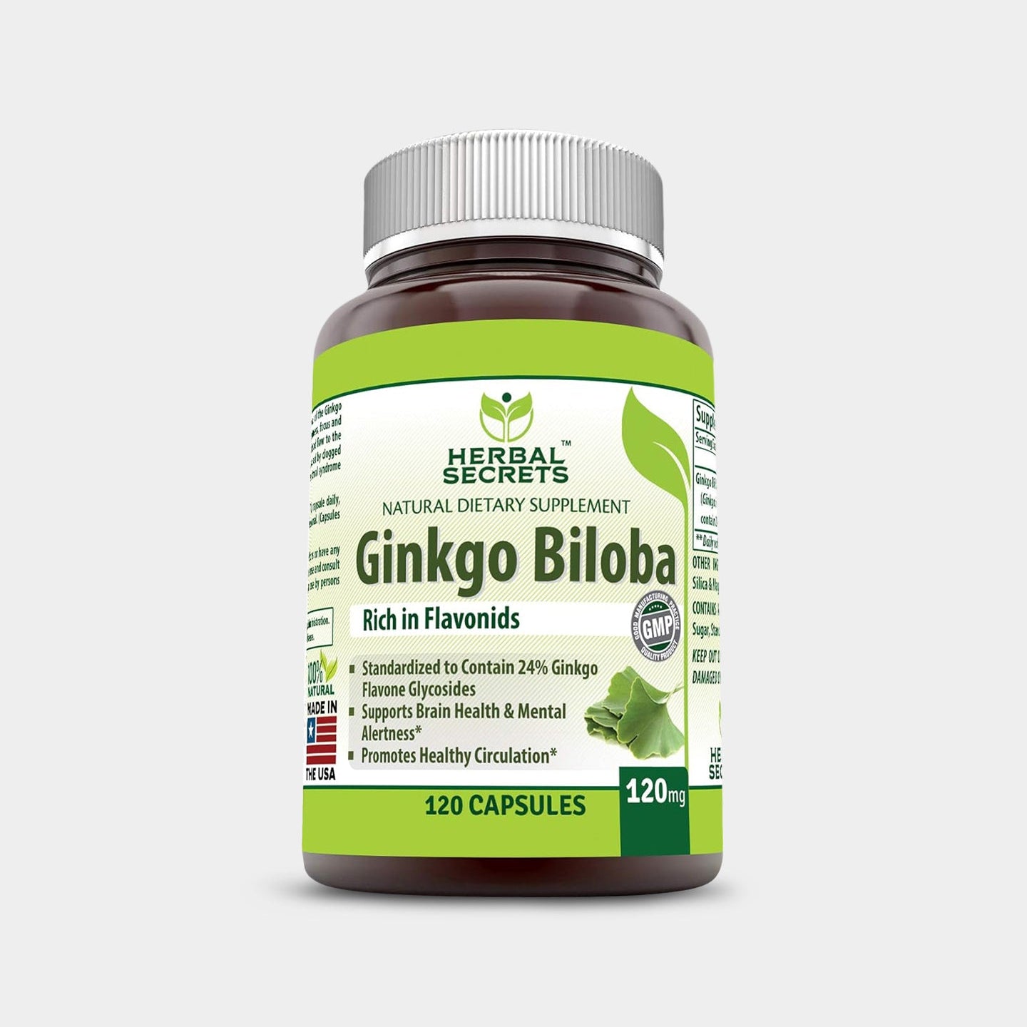 Herbal Secrets Ginkgo Biloba 120mg - Bodybuilding.com