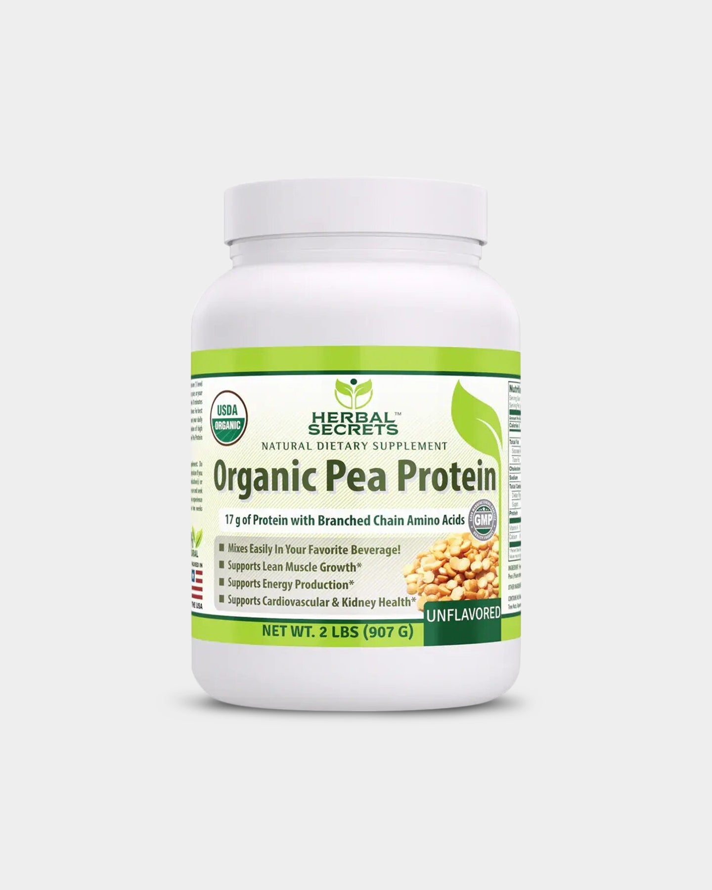 Herbal Secrets Organic Pea Protein - Bodybuilding.com