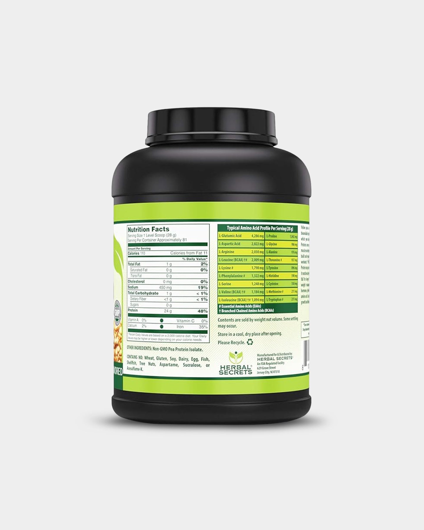 Herbal Secrets Pea Protein - Bodybuilding.com