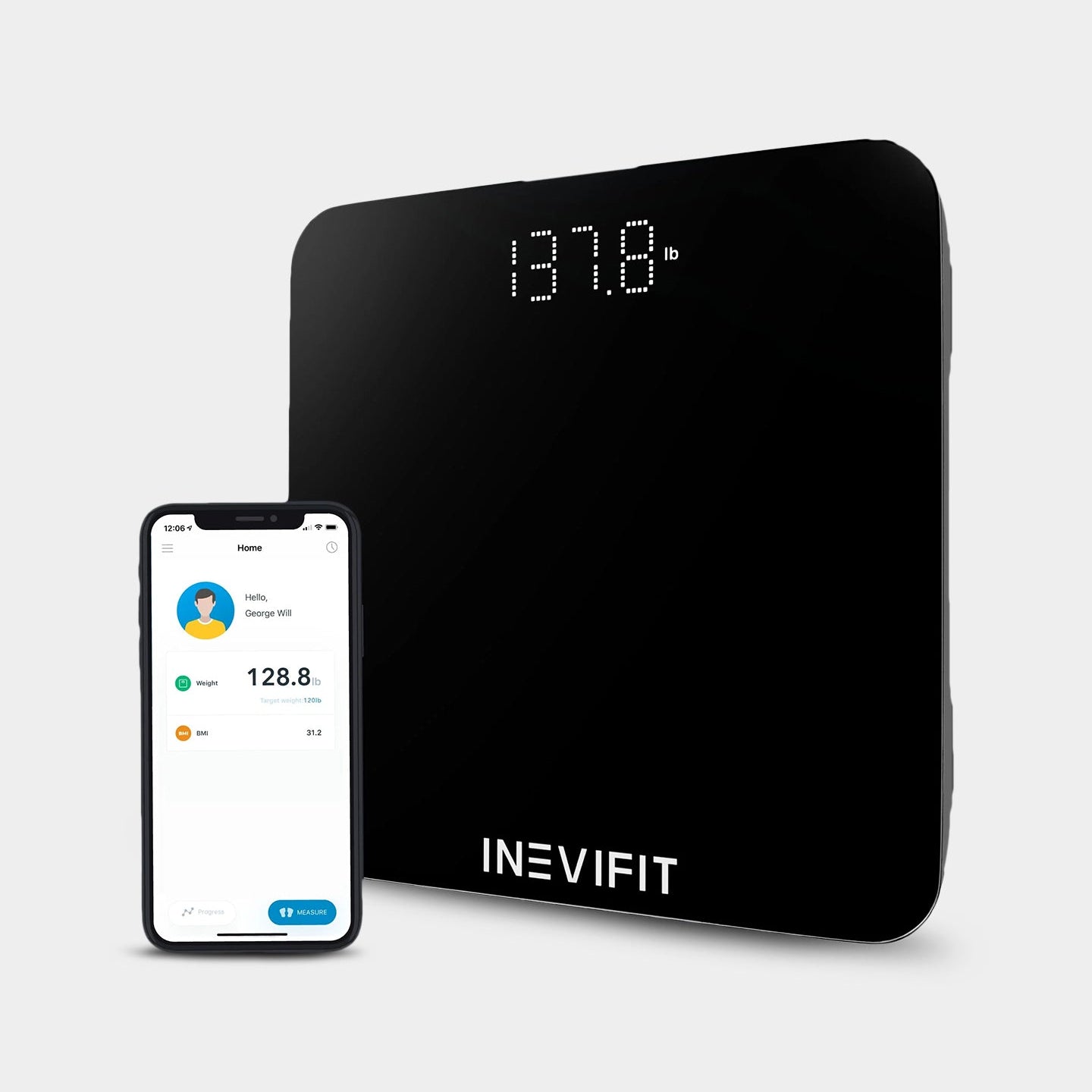 INEVIFIT Bluetooth Digital Smart Bathroom Body Weight Scale - Bodybuilding.com