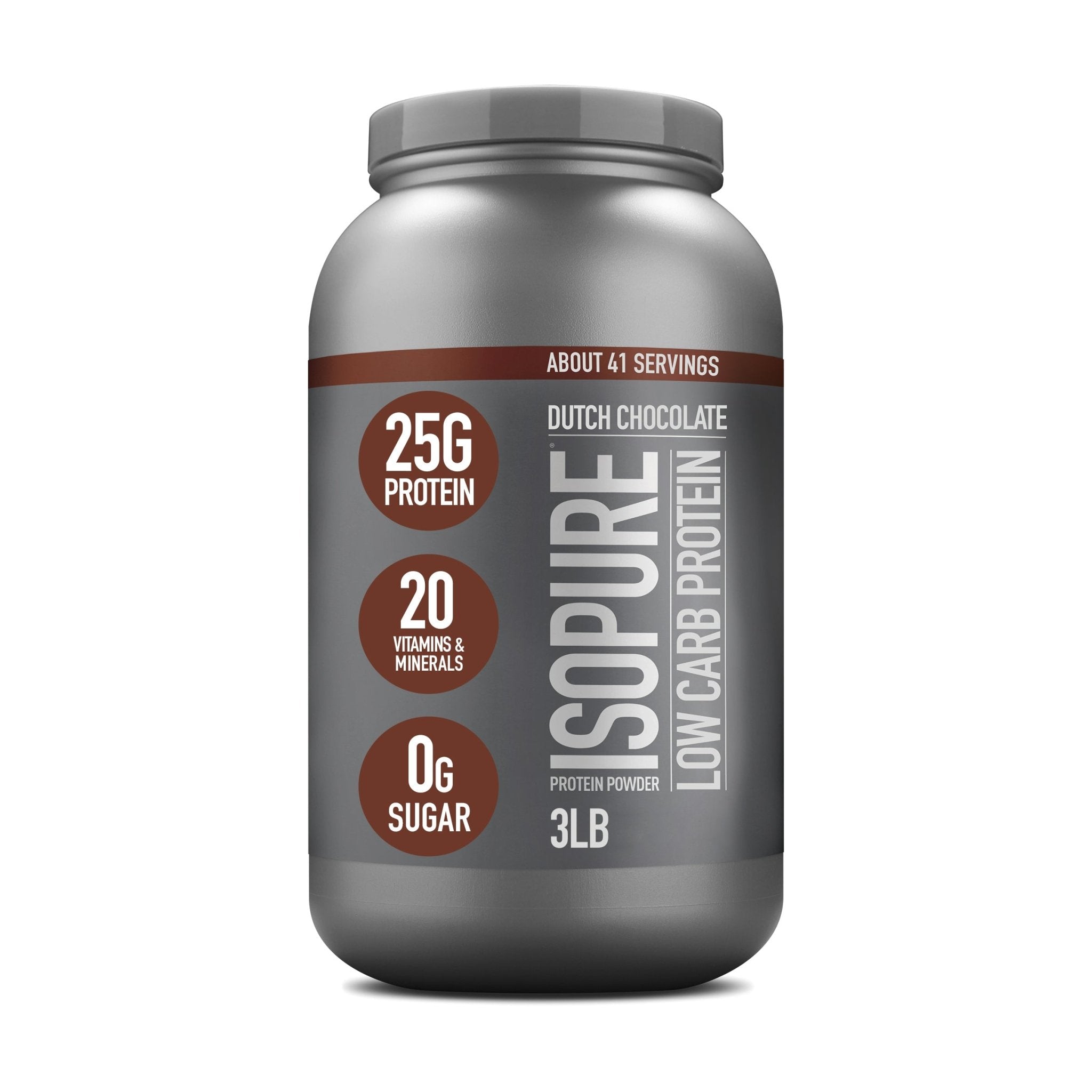 Isopure Low Carb Dutch Chocolate 3 LB - Bodybuilding.com