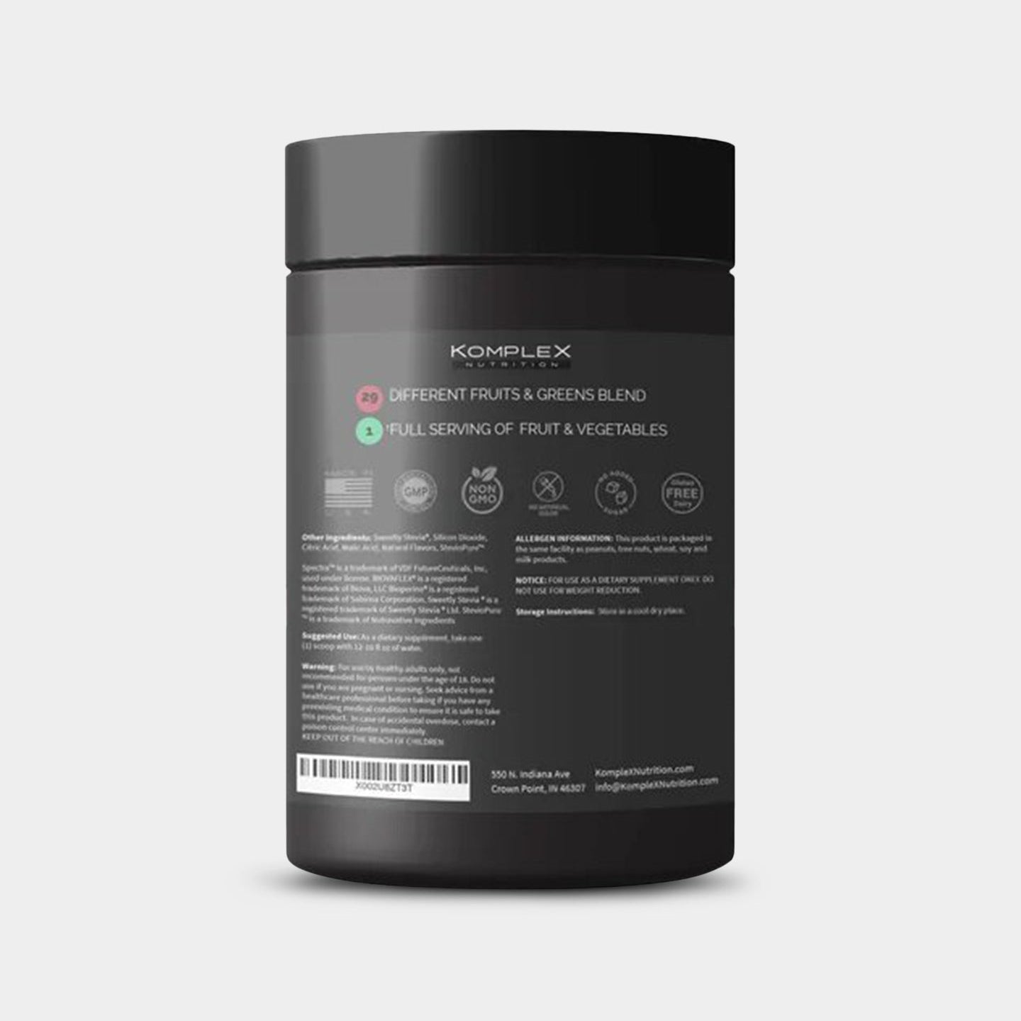 KompleX Nutrition Super Greens & Reds w/ Collagen Peptides - Bodybuilding.com