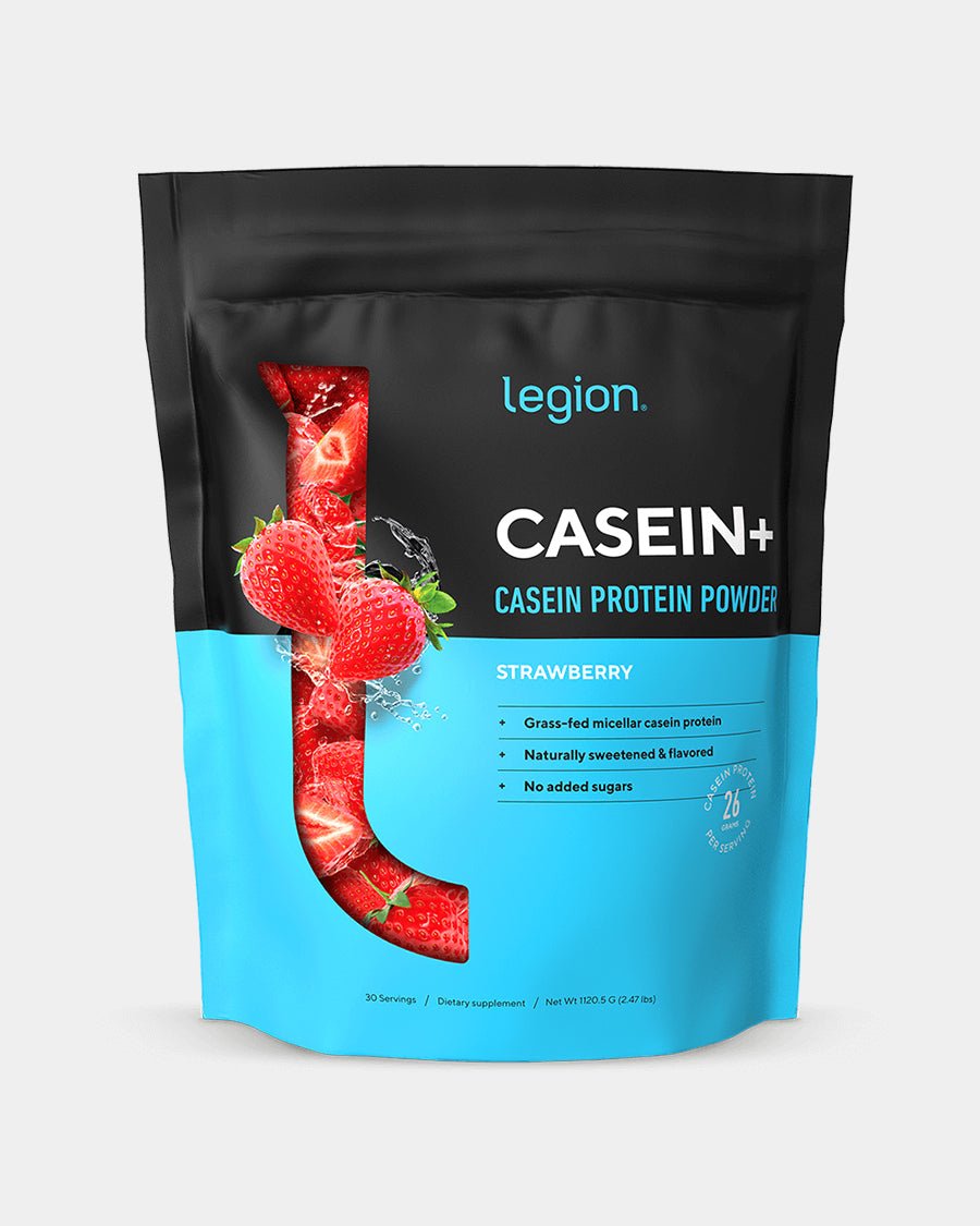 Legion Casein+ Pure Micellar Casein Protein Powder - Bodybuilding.com