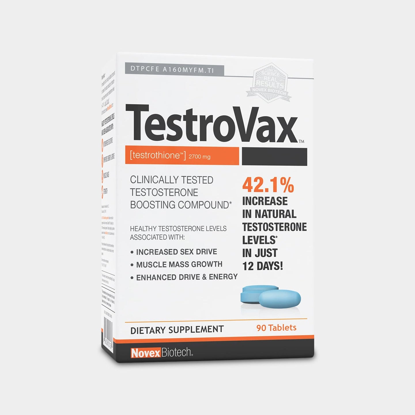 Novex Biotech TestroVax Testosterone Booster - Bodybuilding.com