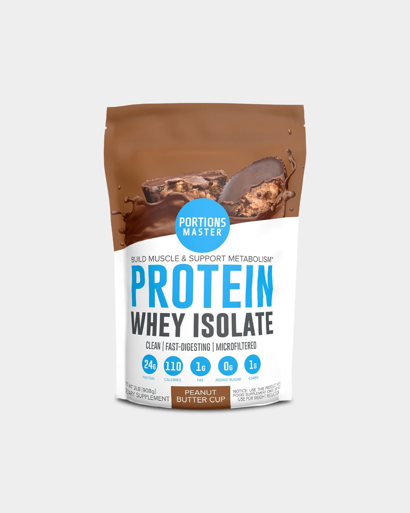 Portions Master Whey Isolate Protein - Bodybuilding.com