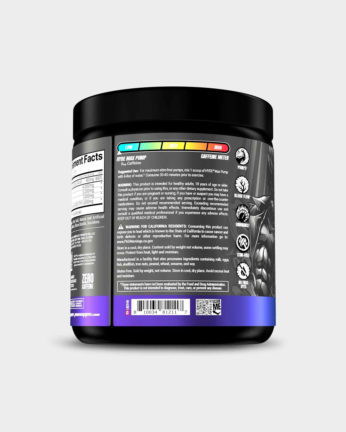 Pro Supps HYDE Max Pump Stim - Free Pre Workout - Bodybuilding.com