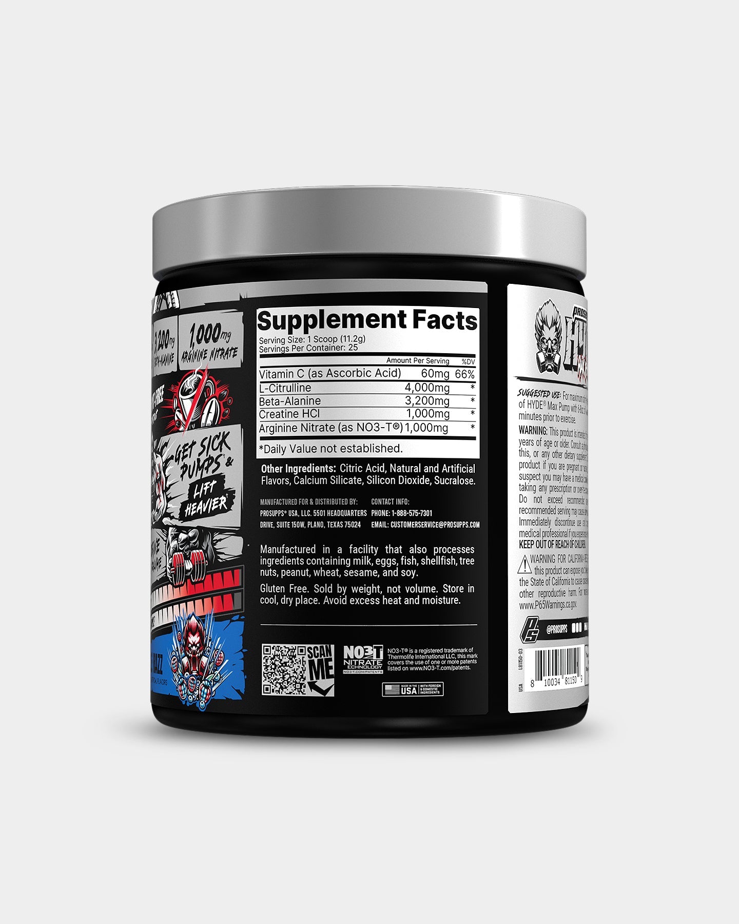 Pro Supps HYDE Max Pump Stim - Free Pre Workout - Bodybuilding.com