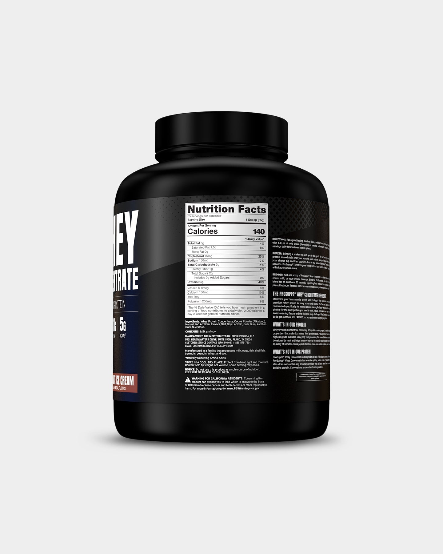 Pro Supps Whey Concentrate Chocolate - Bodybuilding.com