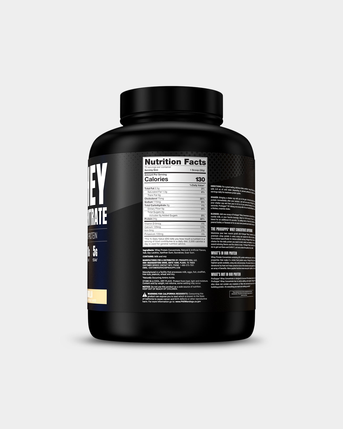 Pro Supps Whey Concentrate Vanilla - Bodybuilding.com