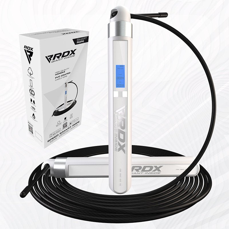 RDX Sports 75P Rechargeable 10.3ft Smart Digital Counter Skipping Rope with USB & App - Bodybuilding.com