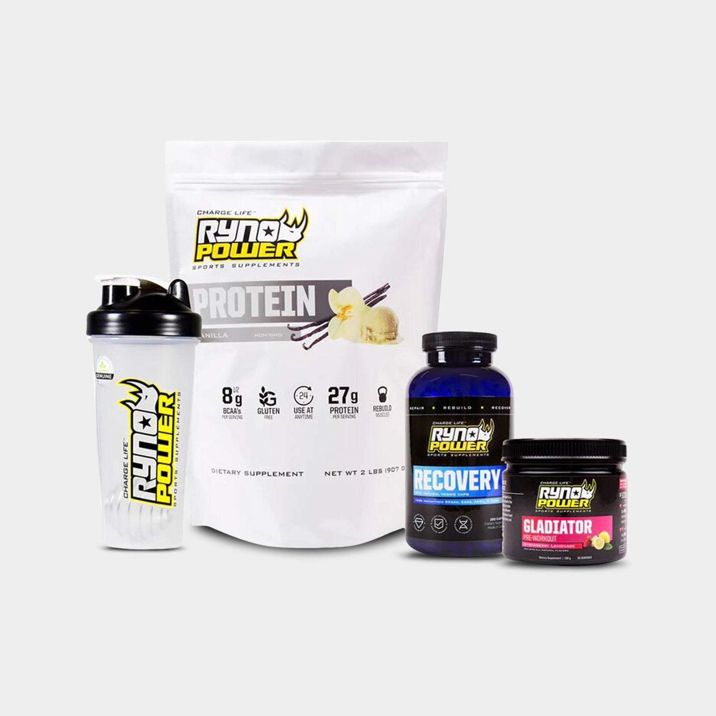 Ryno Power Body Builder Bundle, 4 Items - Bodybuilding.com