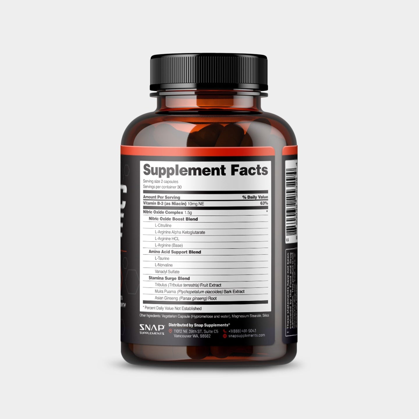 SNAP Supplements Nitric Oxide Booster - Bodybuilding.com